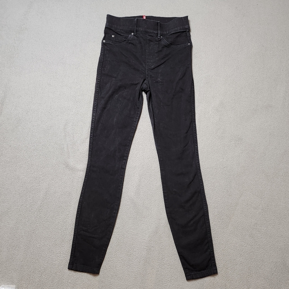 Spanx Black Pull On Skinny Jeans XS